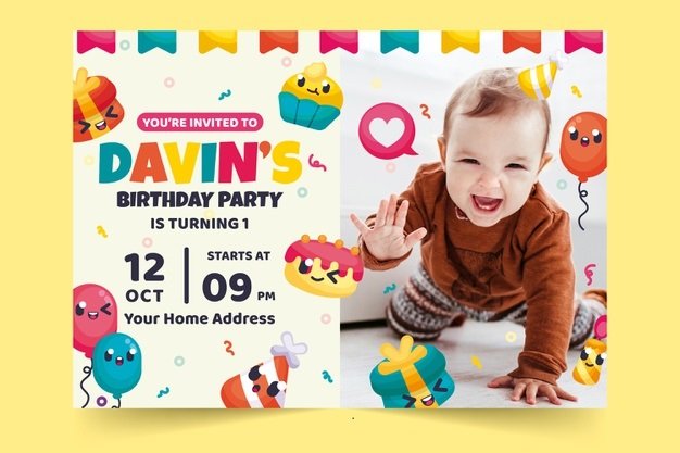 birthday invitation card for kids