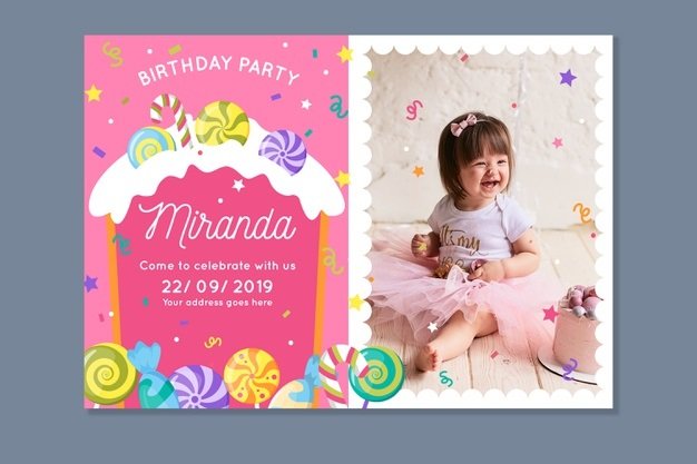 birthday invitation card for kids