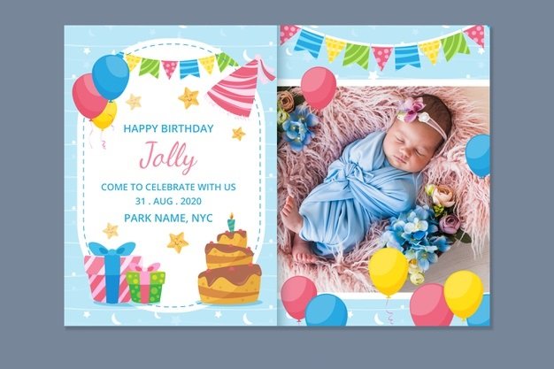 birthday invitation card for kids