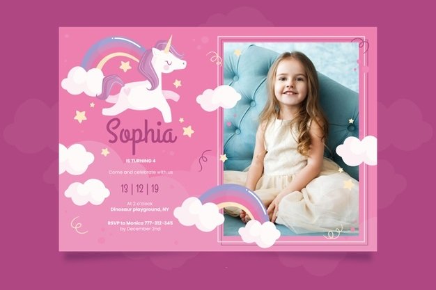 birthday invitation card for kids