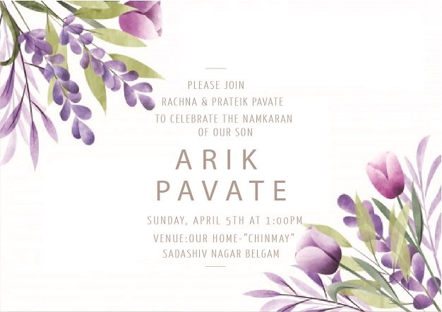 anniversary invitation card