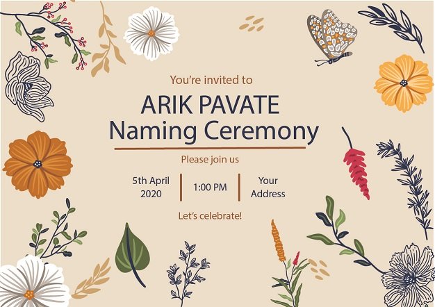 anniversary invitation card