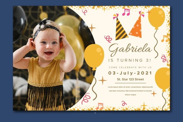 birthday invitation card for kids