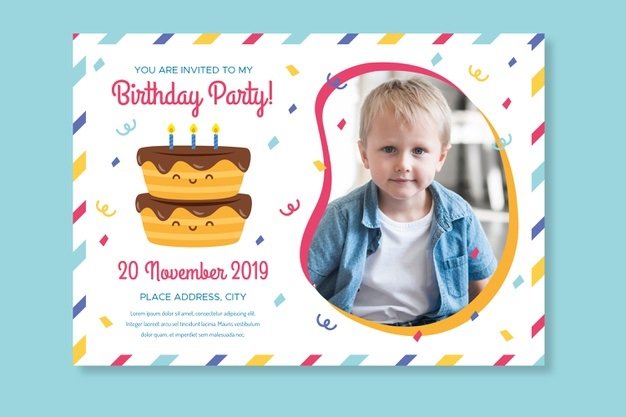 birthday invitation card for kids